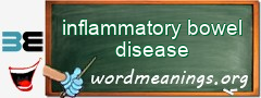 WordMeaning blackboard for inflammatory bowel disease